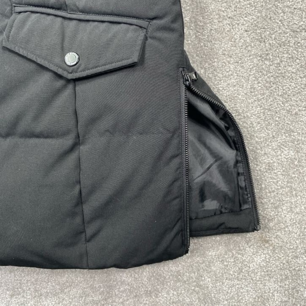Michael Kors Puffer Jacket Women Size S Black Long Zip Up Quilted Coat - Picture 9 of 9